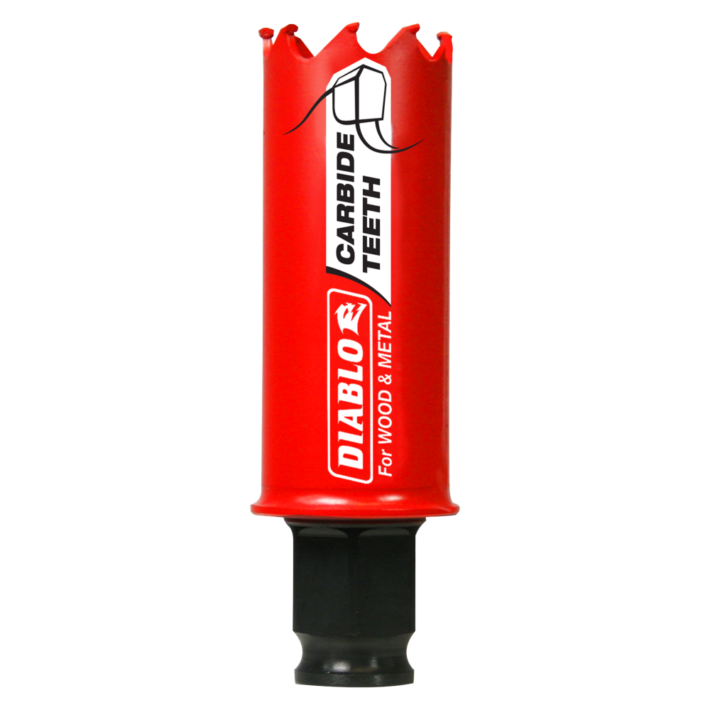 Diablo Tools 1-1/16″ (27mm) Carbide-Tip Wood & Metal Holesaw - Flockneti
