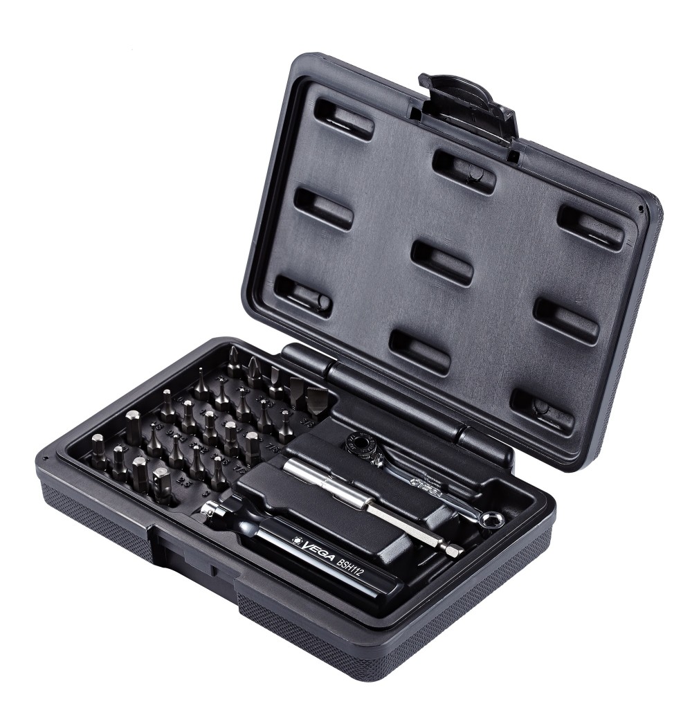 Vega 27pc Bit & Hand Driver Set with Ratchet - Flockneti