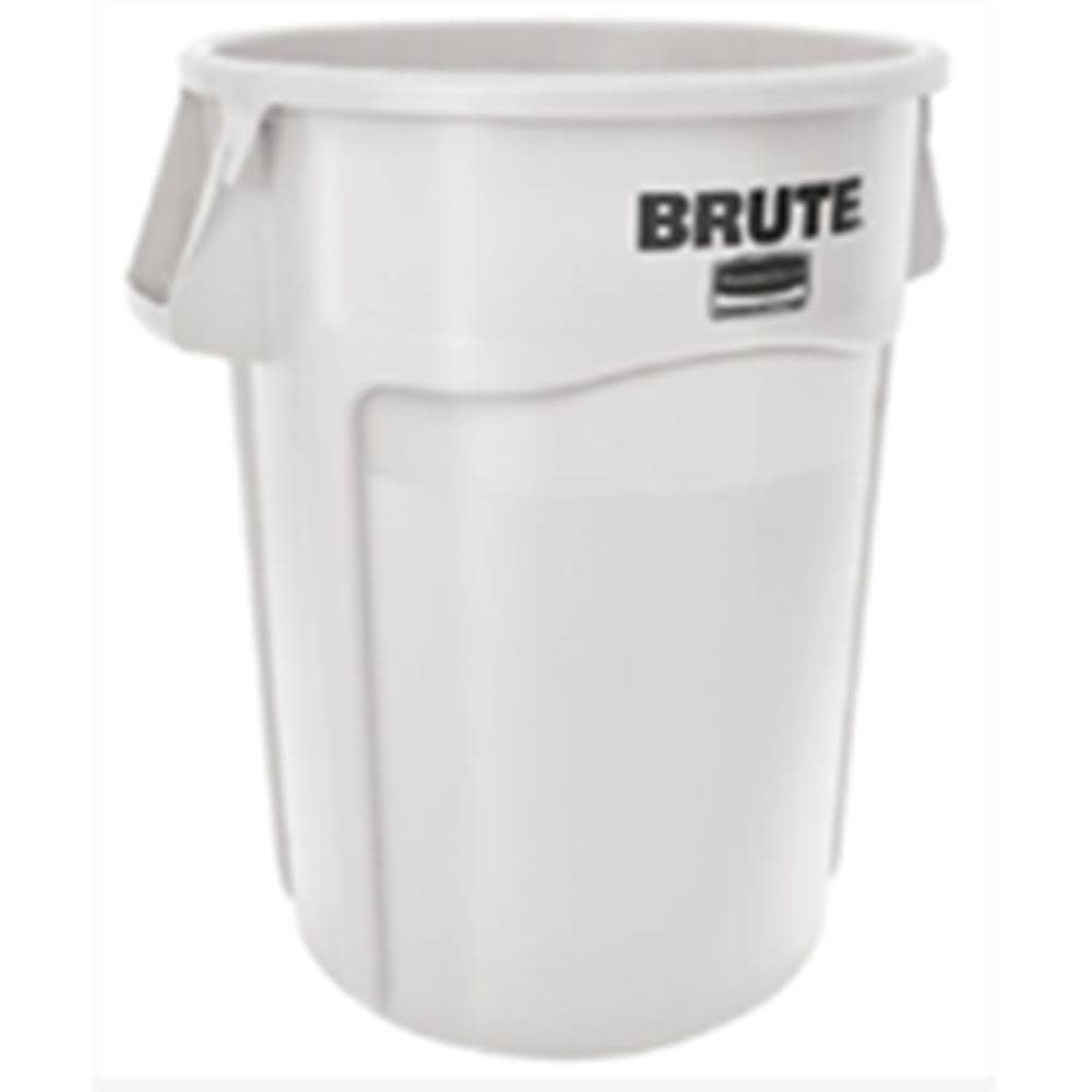 Rubbermaid 44 Gallon BRUTE Heavy Duty White Vented Container - Flockneti