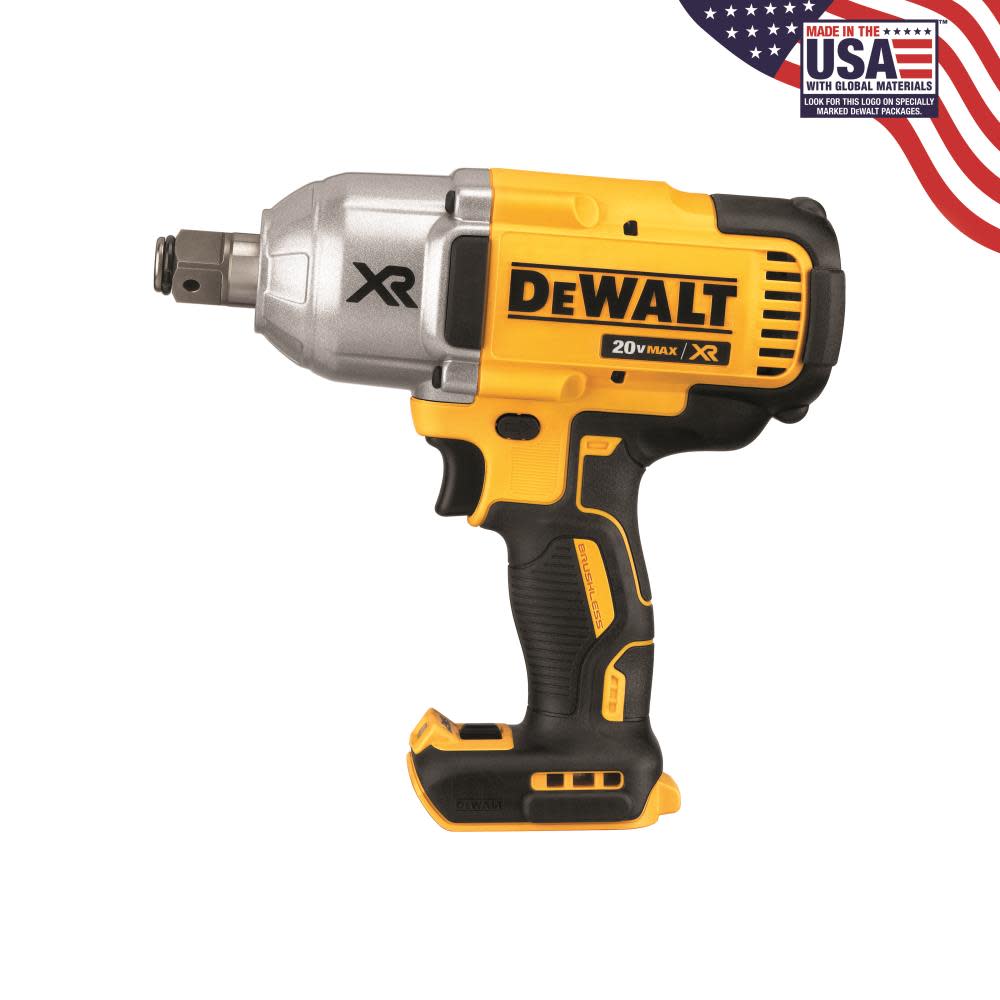 DEWALT 20V MAX XR 3/4″ Impact Wrench with Hog Ring Retention Pin Anvil Bare Tool - Flockneti