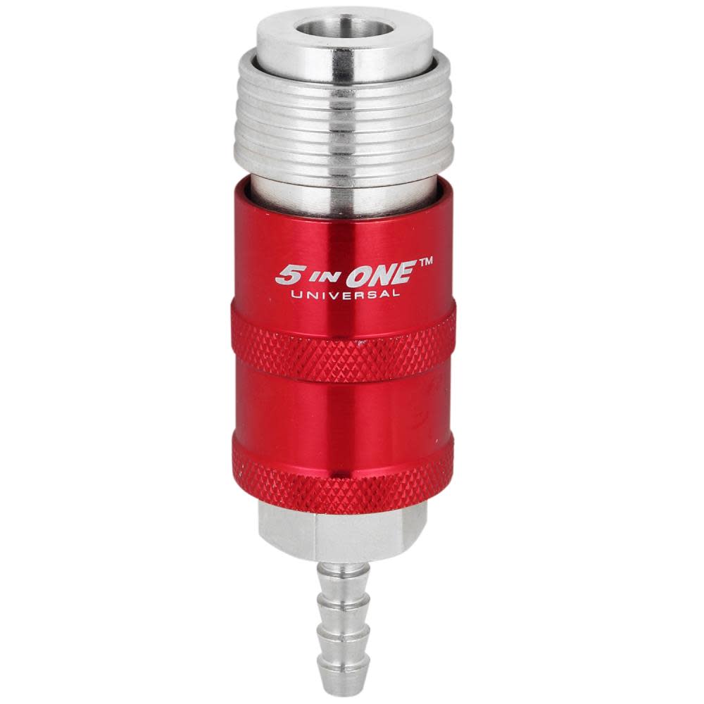 Milton 5 In ONE Universal Safety Exhaust Hose Barb Industrial Coupler  1/4″ ID x 1/4″ Flow Body - Flockneti