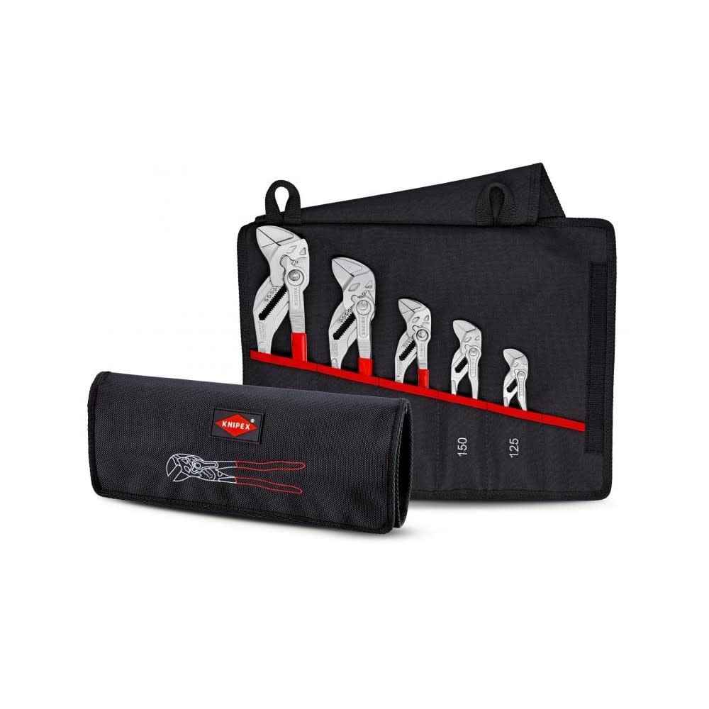 Knipex Pliers Wrench Set in Tool Roll 5pc - Flockneti