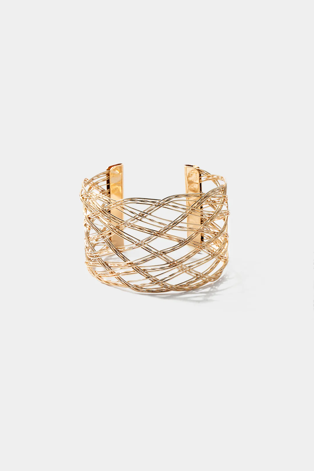 Alloy Winding Open Bracelet - Flockneti