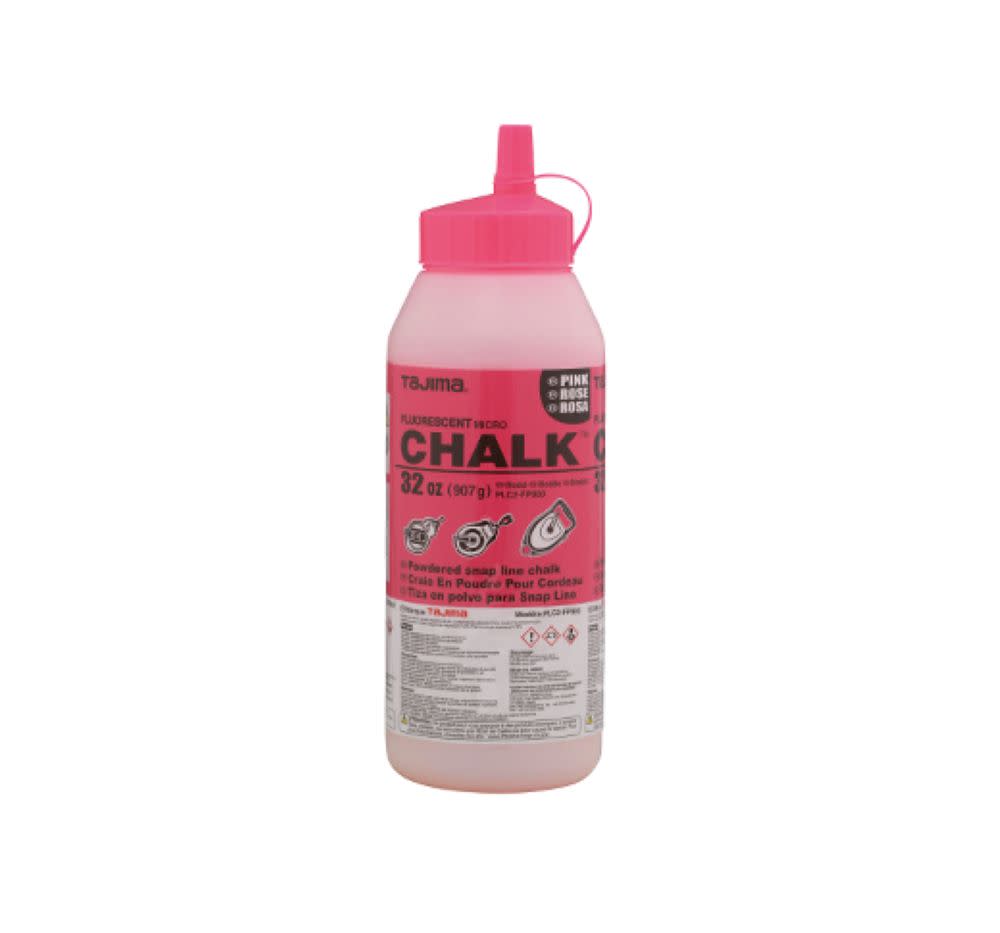 Tajima Micro Chalk Powdered Snap Line Chalk Fluorescent Pink 32oz - Flockneti