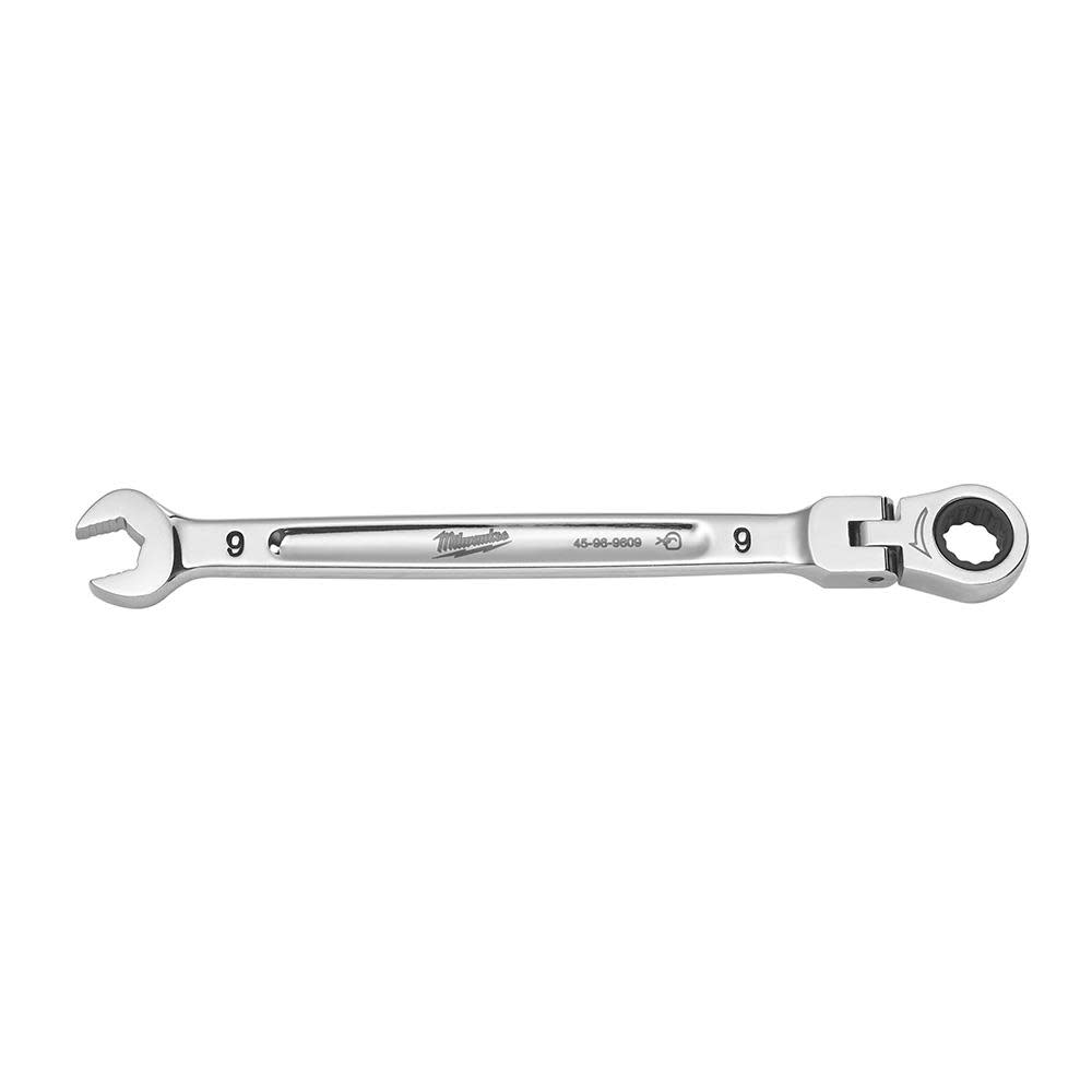 Milwaukee Combination Wrench Flex Head Ratcheting 9mm - Flockneti