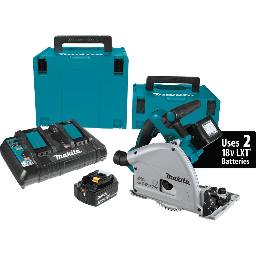Makita 36V 18V X2 LXT 6 1/2″ Plunge Circular Saw Kit - Flockneti