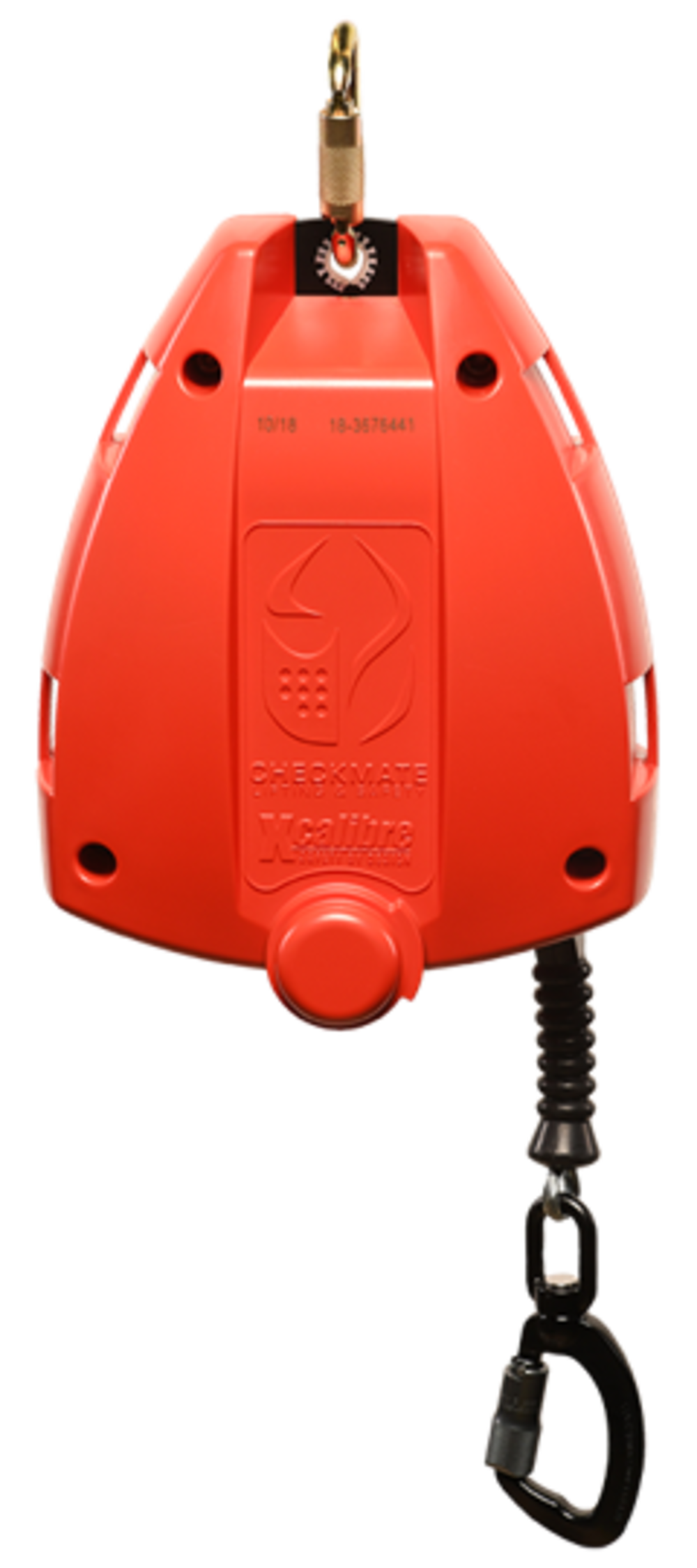 Guardian Fall Protection 100′ FABX Overhead SRL with Galvanized Steel Cable & Aluminum Carabiner - Flockneti