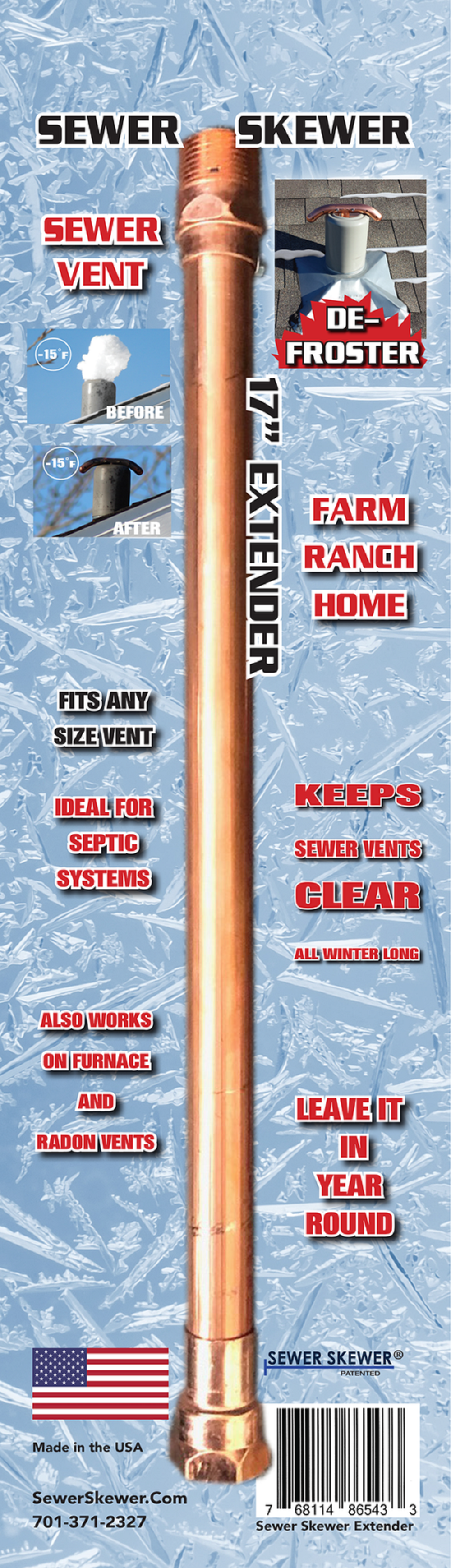 Sewer Skewer 17″ Extension - Flockneti