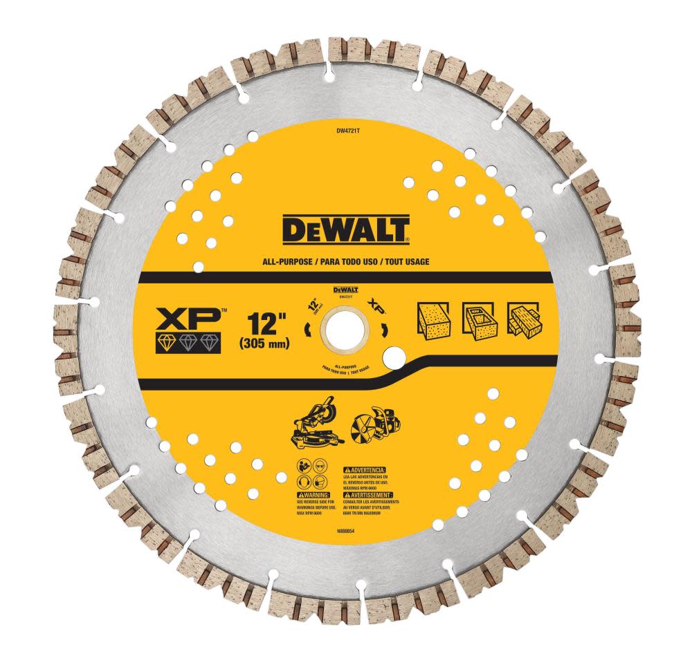 DEWALT Diamond Blade 12″ SEGMENTED XP ALL PURPOSE - Flockneti