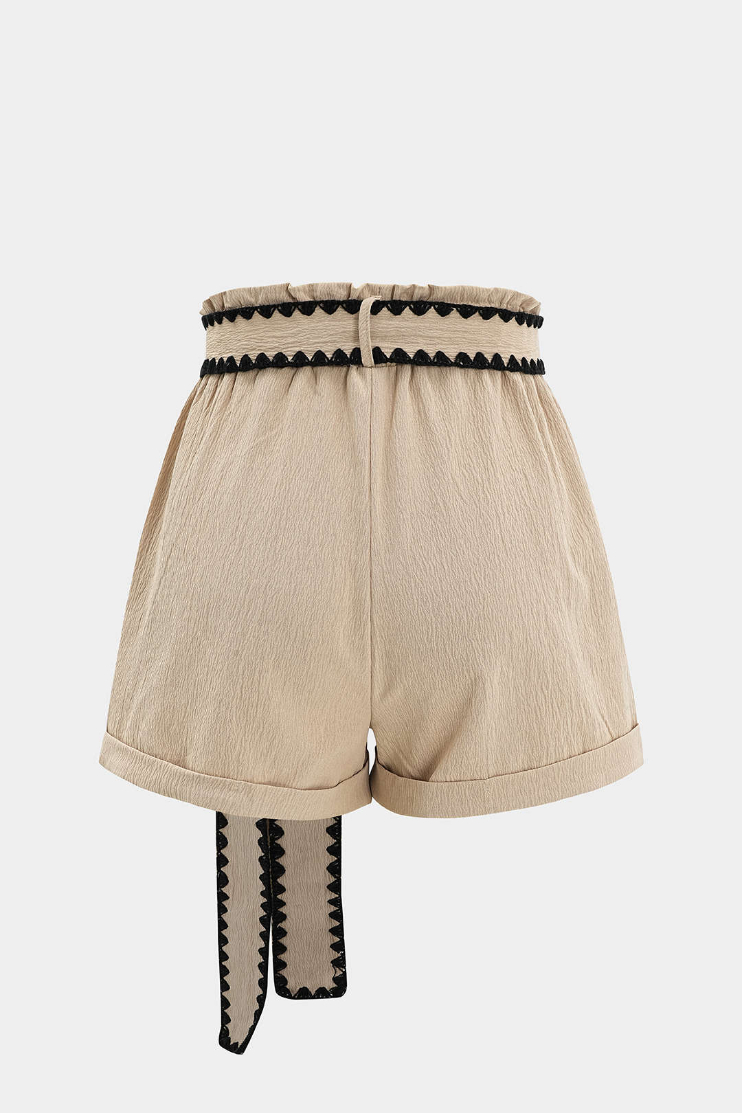 Tie-Up Contrast Shorts - Flockneti