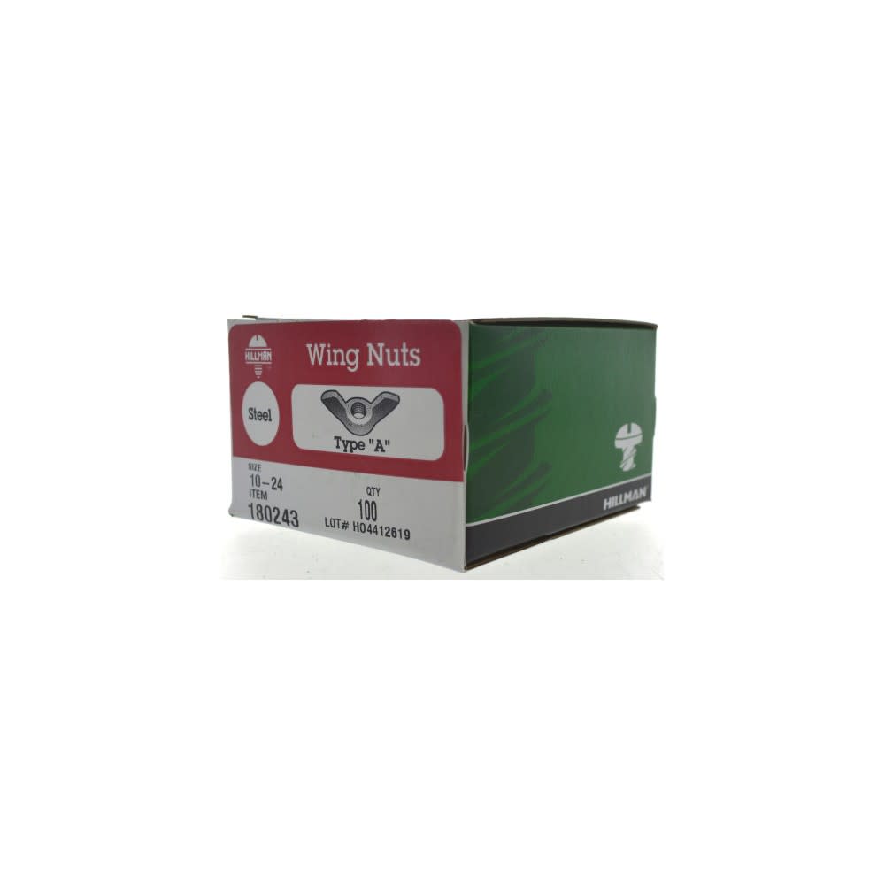 Hillman #10-24 Zinc Type A Wing Nut 100pk - Flockneti