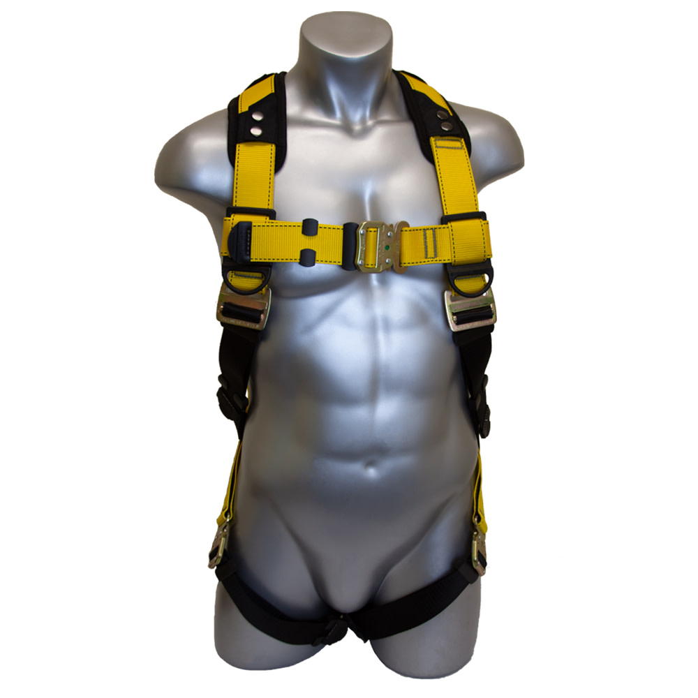 Guardian Fall Protection Series 3 Full-Body Harness with QC Chest/Legs Buckle XL-XXL - Flockneti