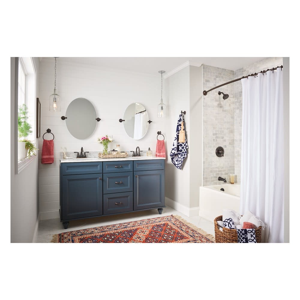 Moen Hilliard Tub/Shower Faucet Bronze 4″ Spray Head 1 Handle - Flockneti