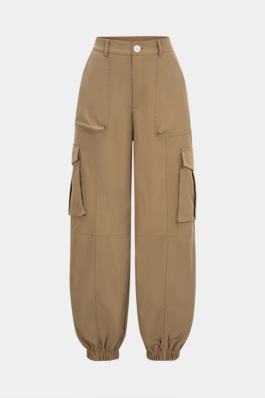 Shirred Pocket Wide-Leg Pants - Flockneti
