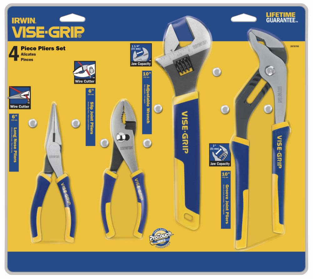 Irwin 4 piece Pro Pliers Set - Flockneti