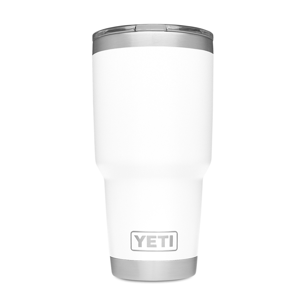Yeti White 30oz Rambler Tumbler with MagSlider - Flockneti