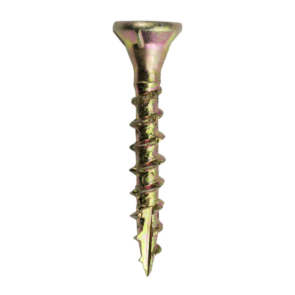 Grip Rite Screws #8 x 1.25″ Bugle-Head Yellow Zinc Type 17 Star-Drive Interior Wood 5lbs - Flockneti
