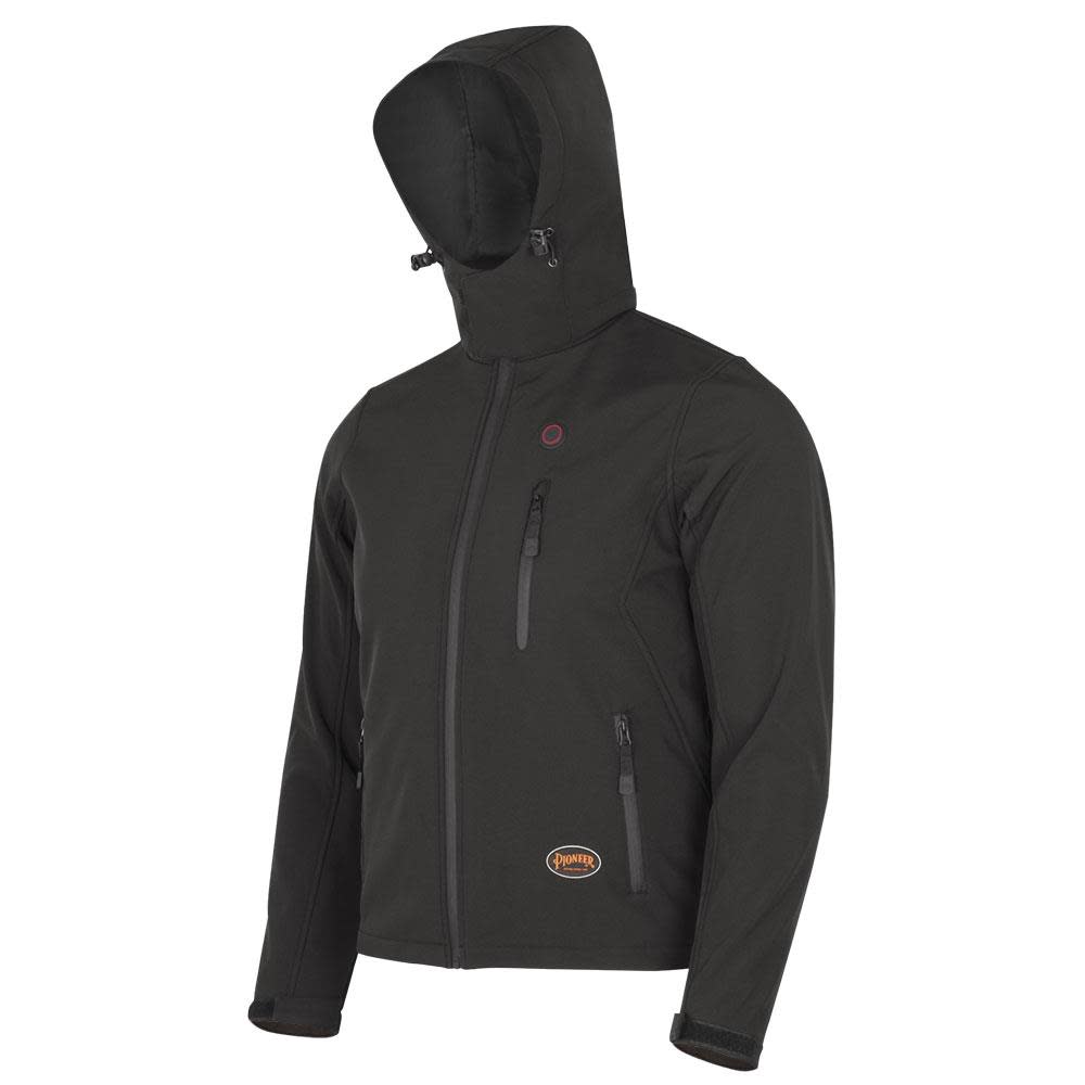 Pioneer 5431U Heated Softshell Jacket Black 4X - Flockneti