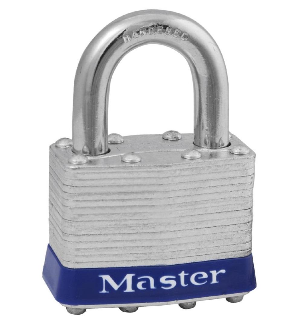 Master Lock 1-3/4 in (44mm) Wide Laminated Steel Pin Tumbler Padlock Universal Pin – 1UP - Flockneti