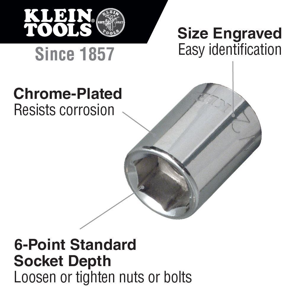 Klein Tools 3/8″ Drive Socket Wrench Set 12 Pc - Flockneti