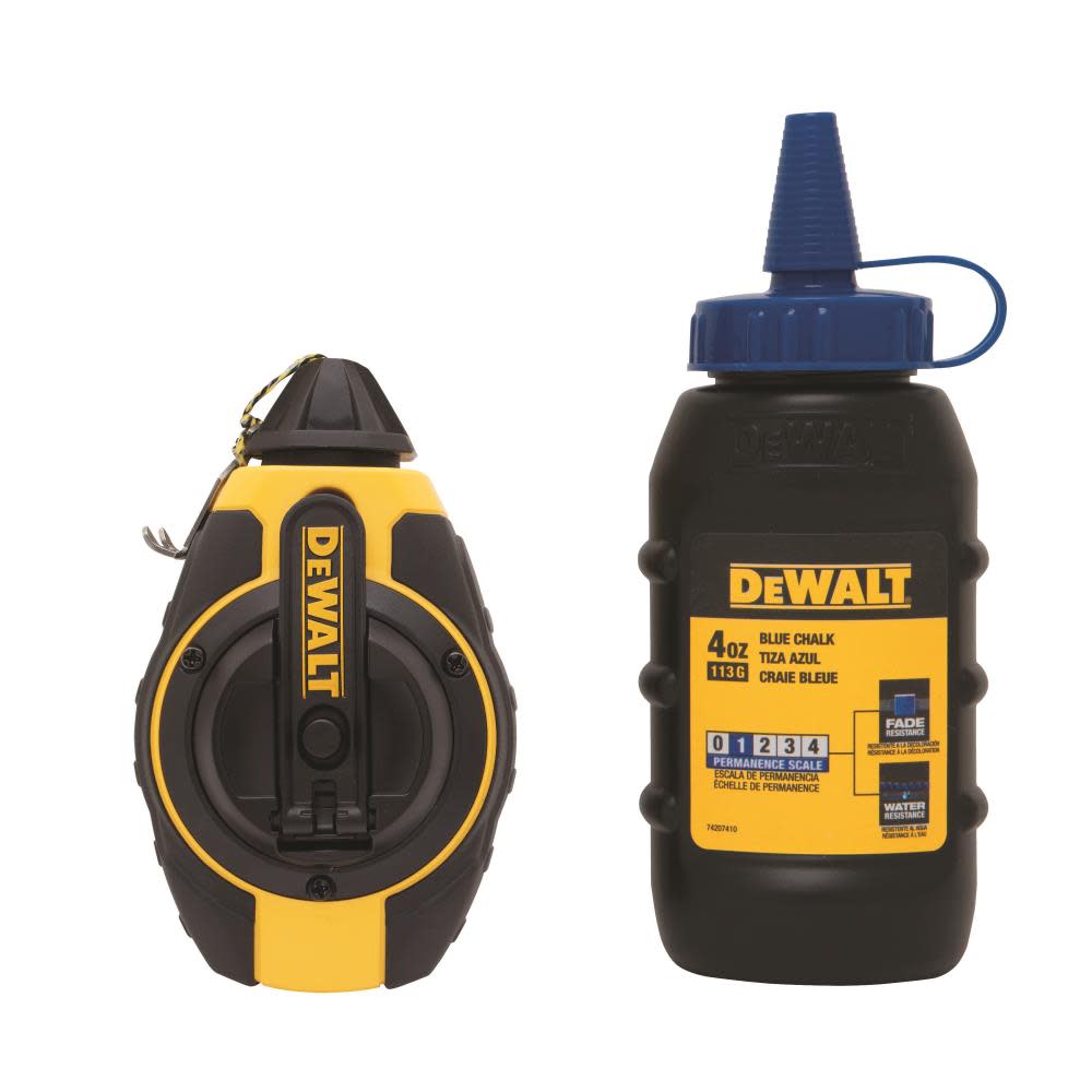 DEWALT 3:1 Chalk Reel with Blue Chalk - Flockneti