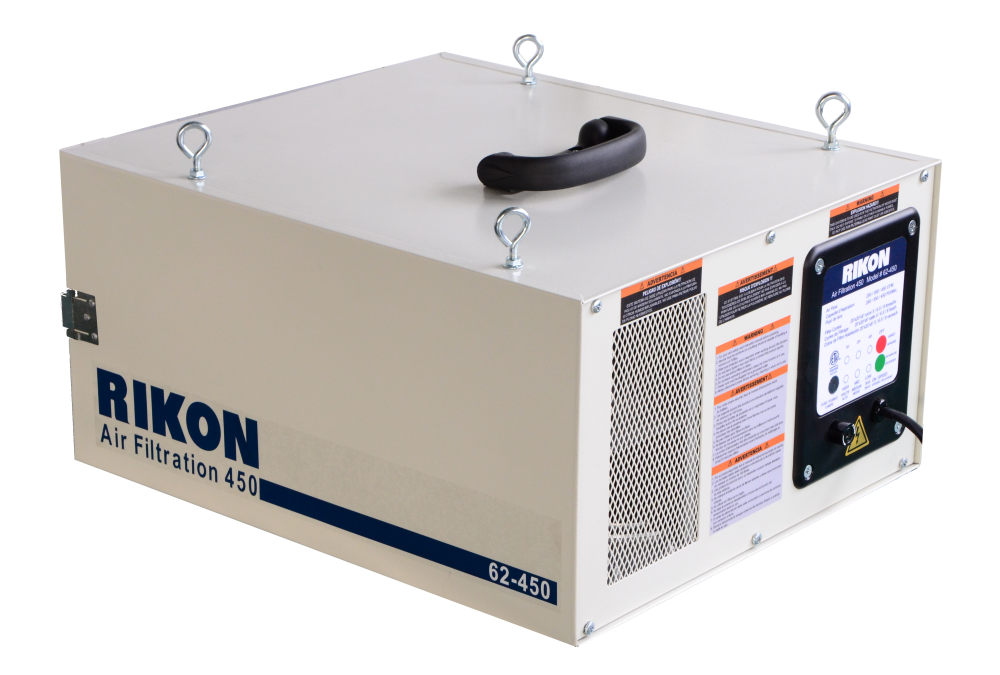 Rikon Air Filtration System – 450 CFM - Flockneti