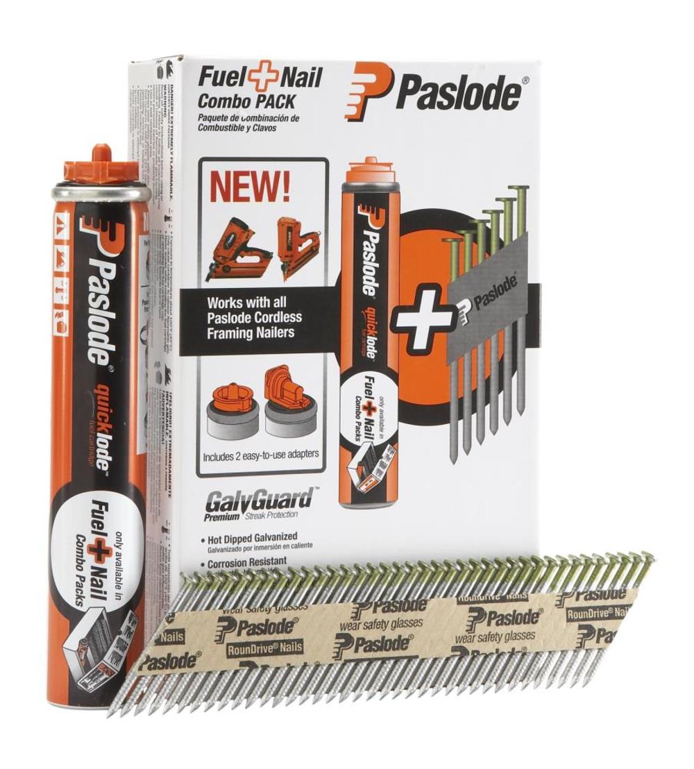 Paslode Fuel+Nail Combo Pack 2″ x .113 RS HDG+ - Flockneti