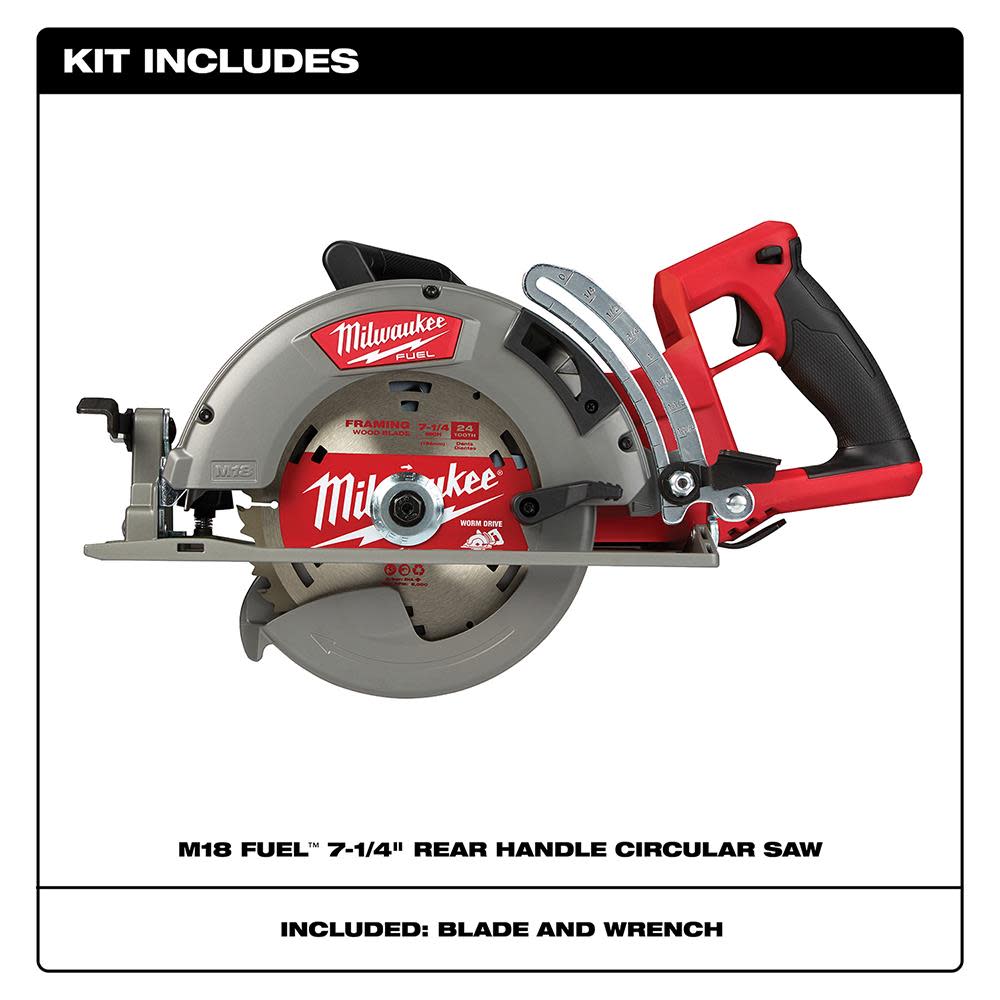 Milwaukee M18 FUEL Rear Handle 7-1/4 in. Circular Saw - Flockneti
