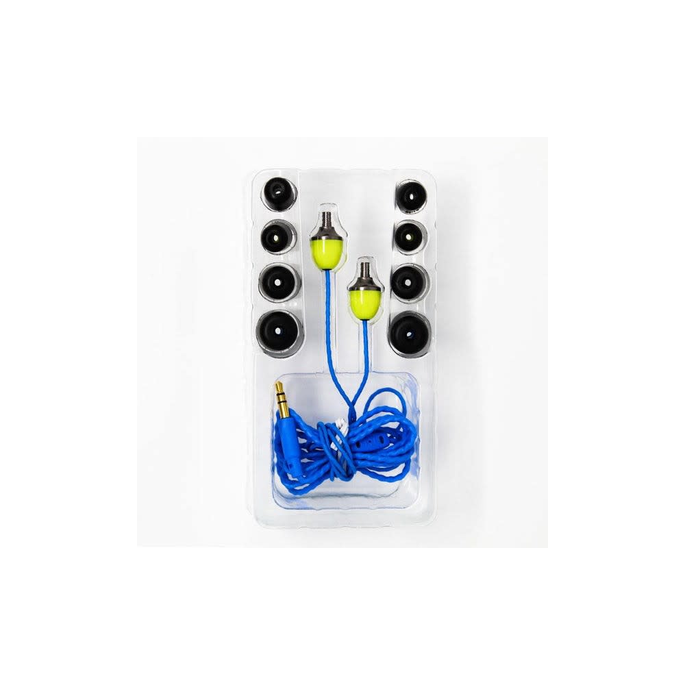 ISOtunes Haven Earbuds Wired Yellow and Blue 29 dB Noise Isolating - Flockneti