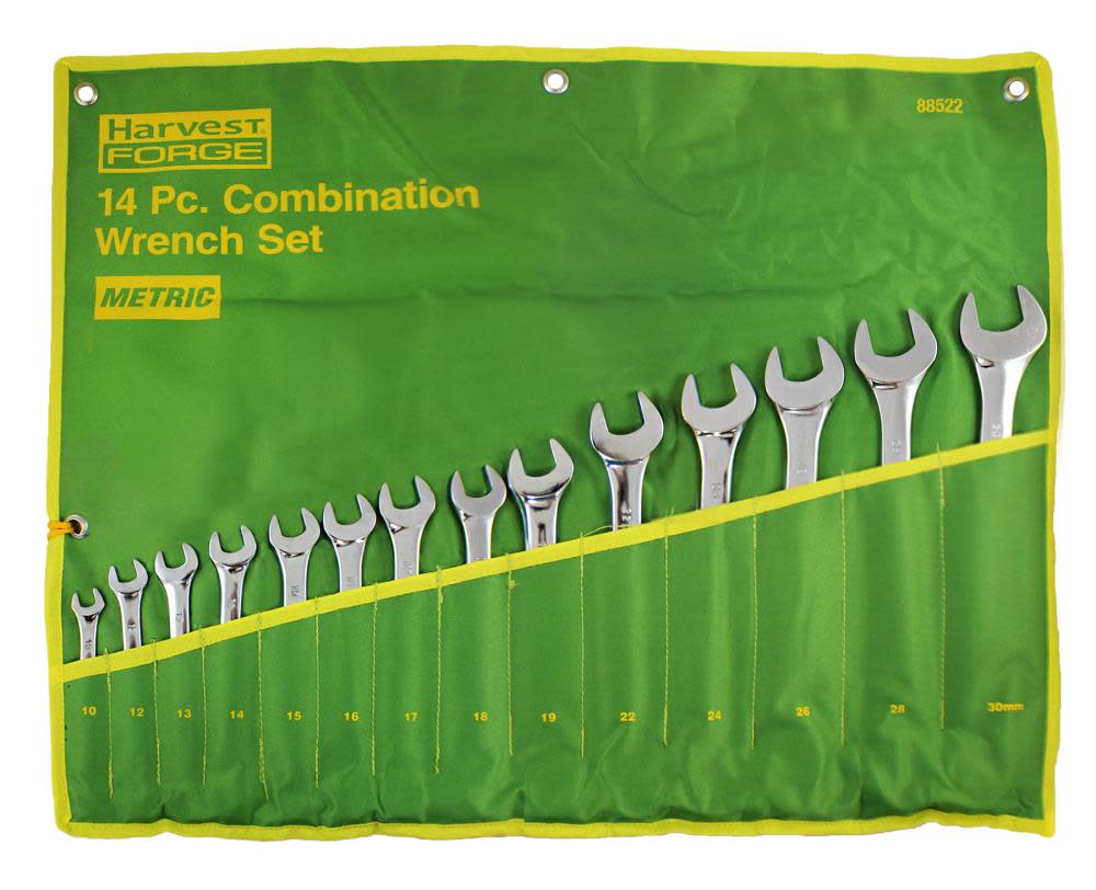 Allied International 14 pc. Metric Wrench Set in Pouch - Flockneti