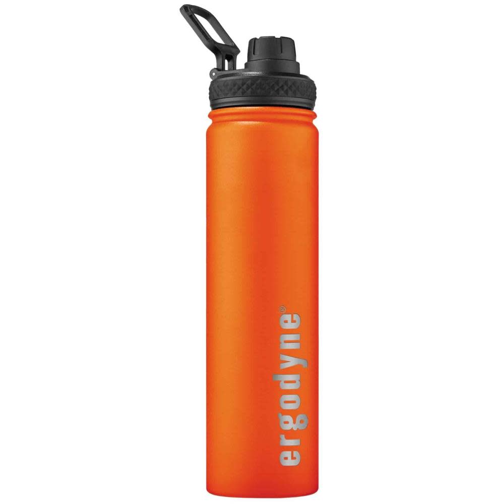 Ergodyne Chill Its 5152 Water Bottle 750 ml Orange Insulated Stainless Steel - Flockneti
