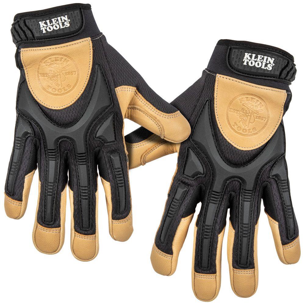 Klein Tools Pair of Leather Work Gloves XL-Large - Flockneti