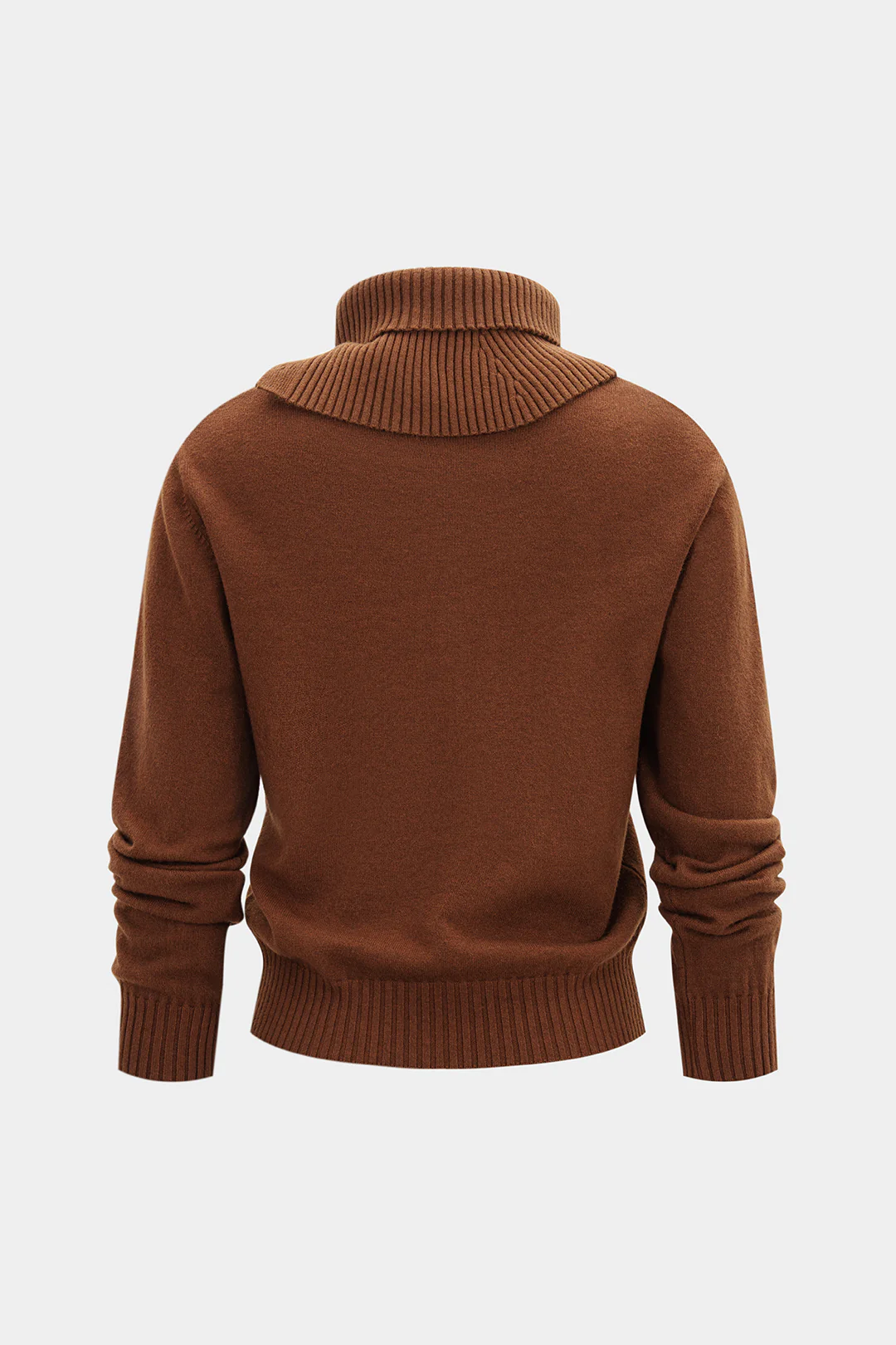 Knit Turtleneck Long-Sleeve Top - Flockneti