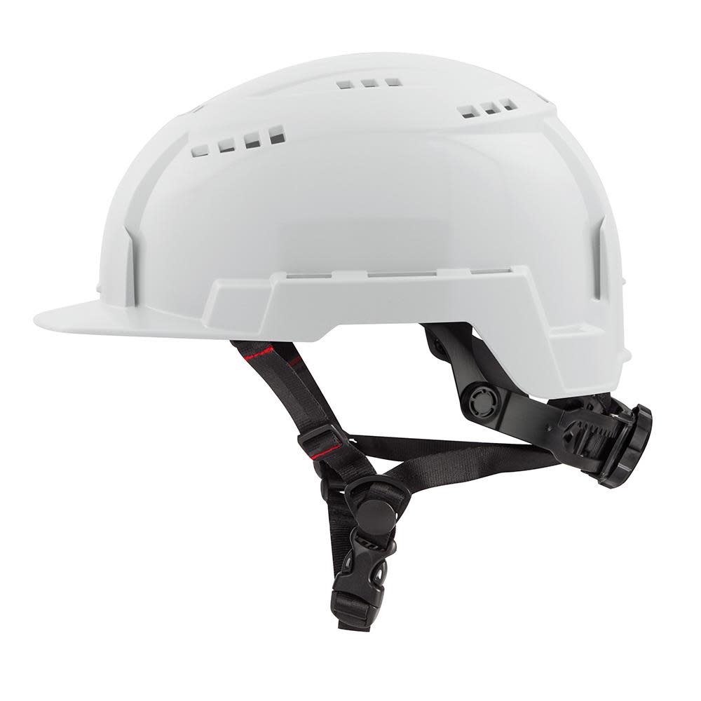 Milwaukee White Front Brim Vented Helmet with BOLT Class C - Flockneti