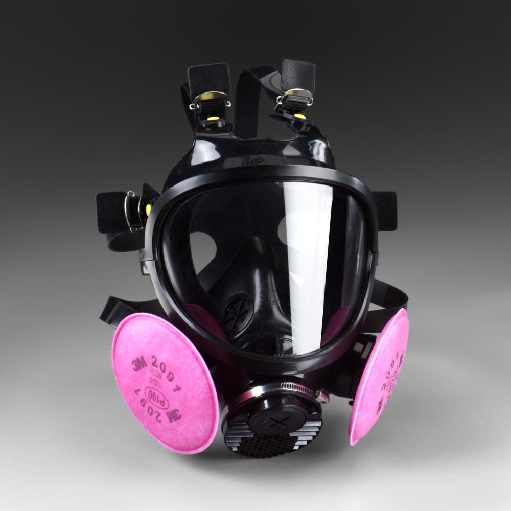 3M Full facepiece Reusable Respirator Large Silicone 1 Ea/Case - Flockneti