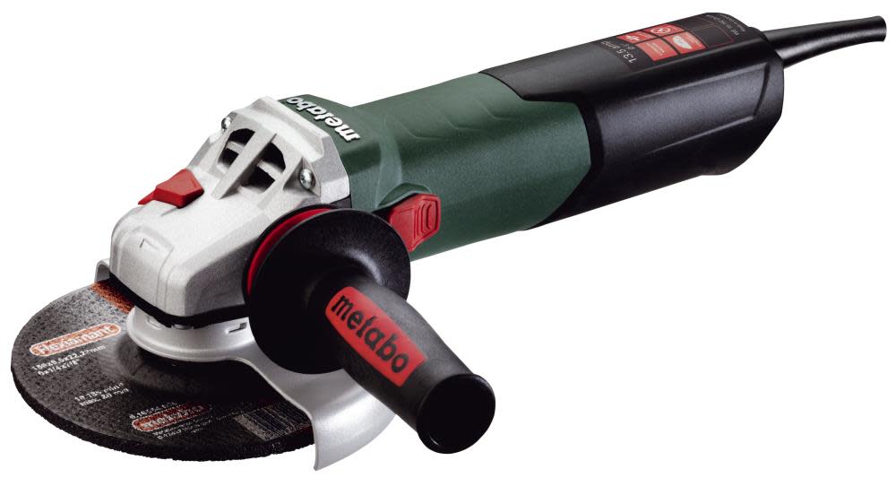 Metabo 6″ Angle Grinder with Electronics Lock-On Sliding Switch - Flockneti