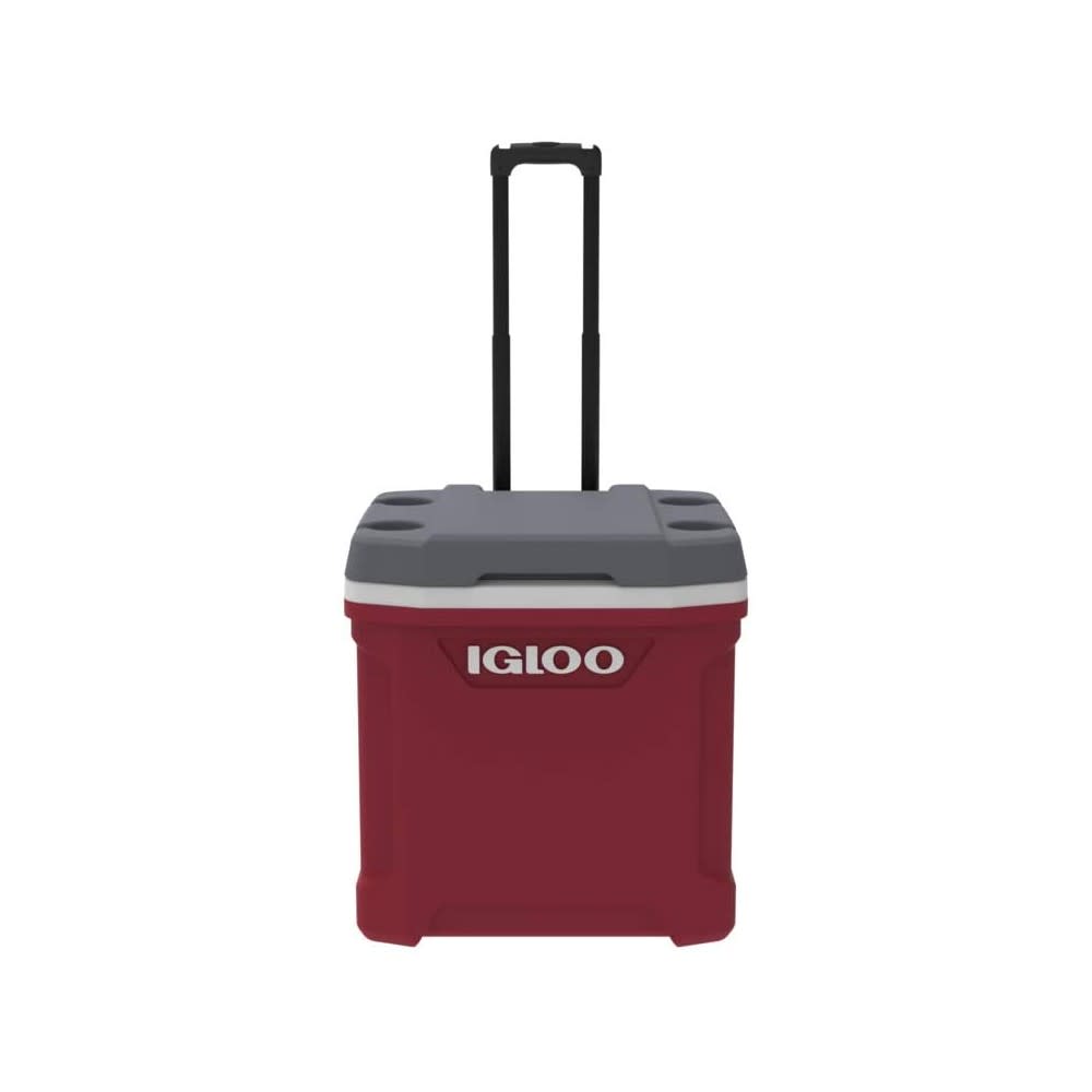 Igloo Latitude 30 Roller Cooler Industrial Red/Meteorite 30qt - Flockneti