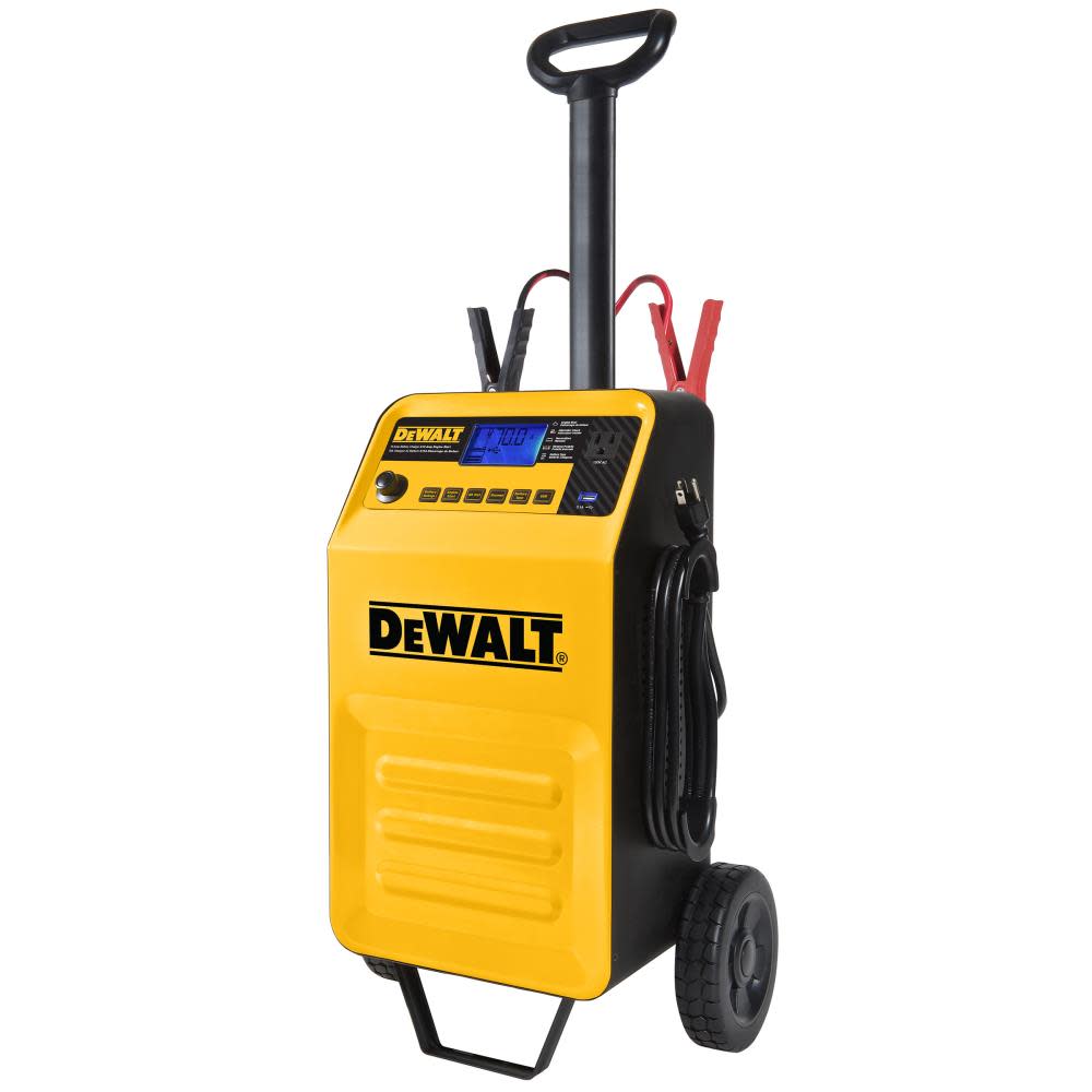DEWALT Battery Charger Rolling Maintainer With Engine Start - Flockneti