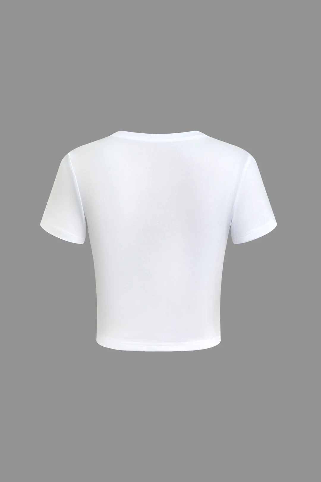 Retro Print Round Short Sleeve T-Shirt - Flockneti