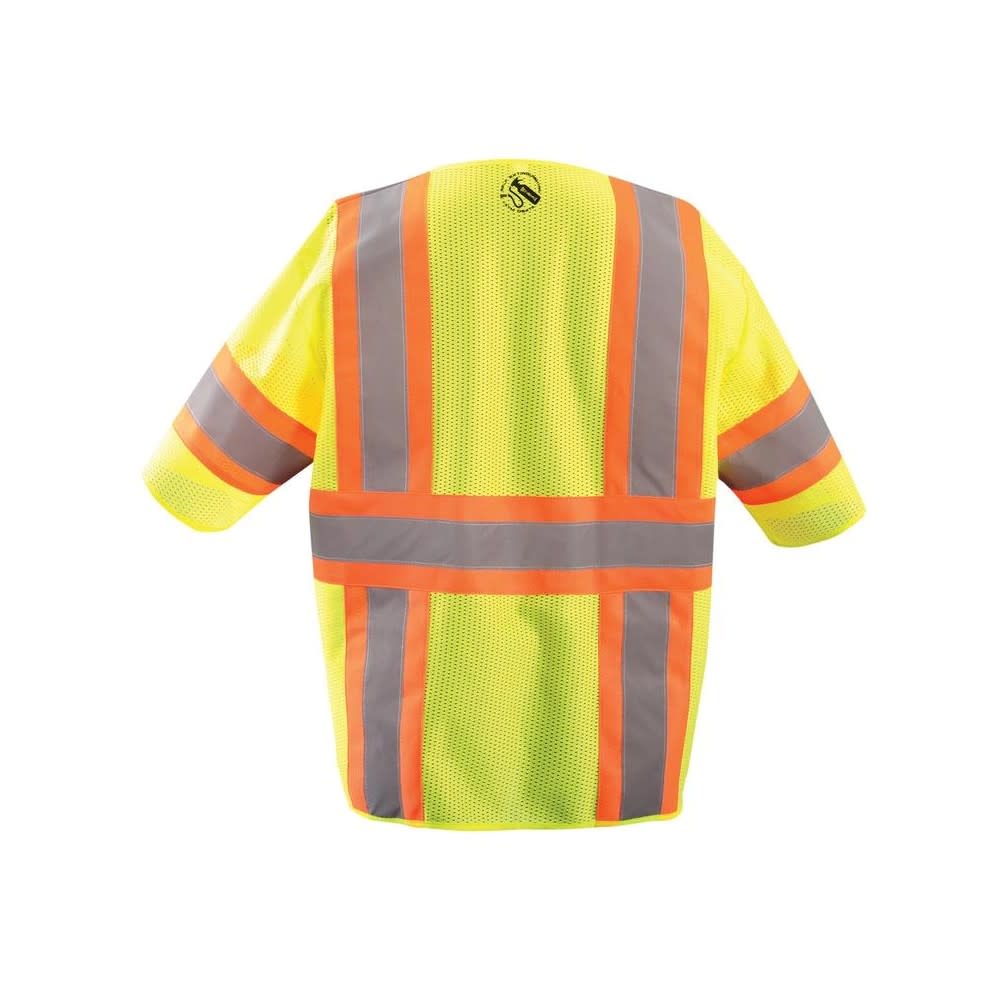 Occunomix Two-Tone Vest Yellow Class 3 Self Extinguishing 4X - Flockneti
