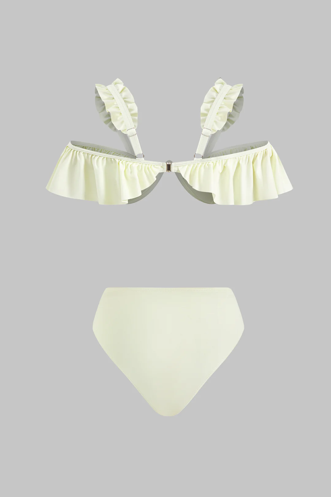 Ruffle Underwire Bikini Set - Flockneti
