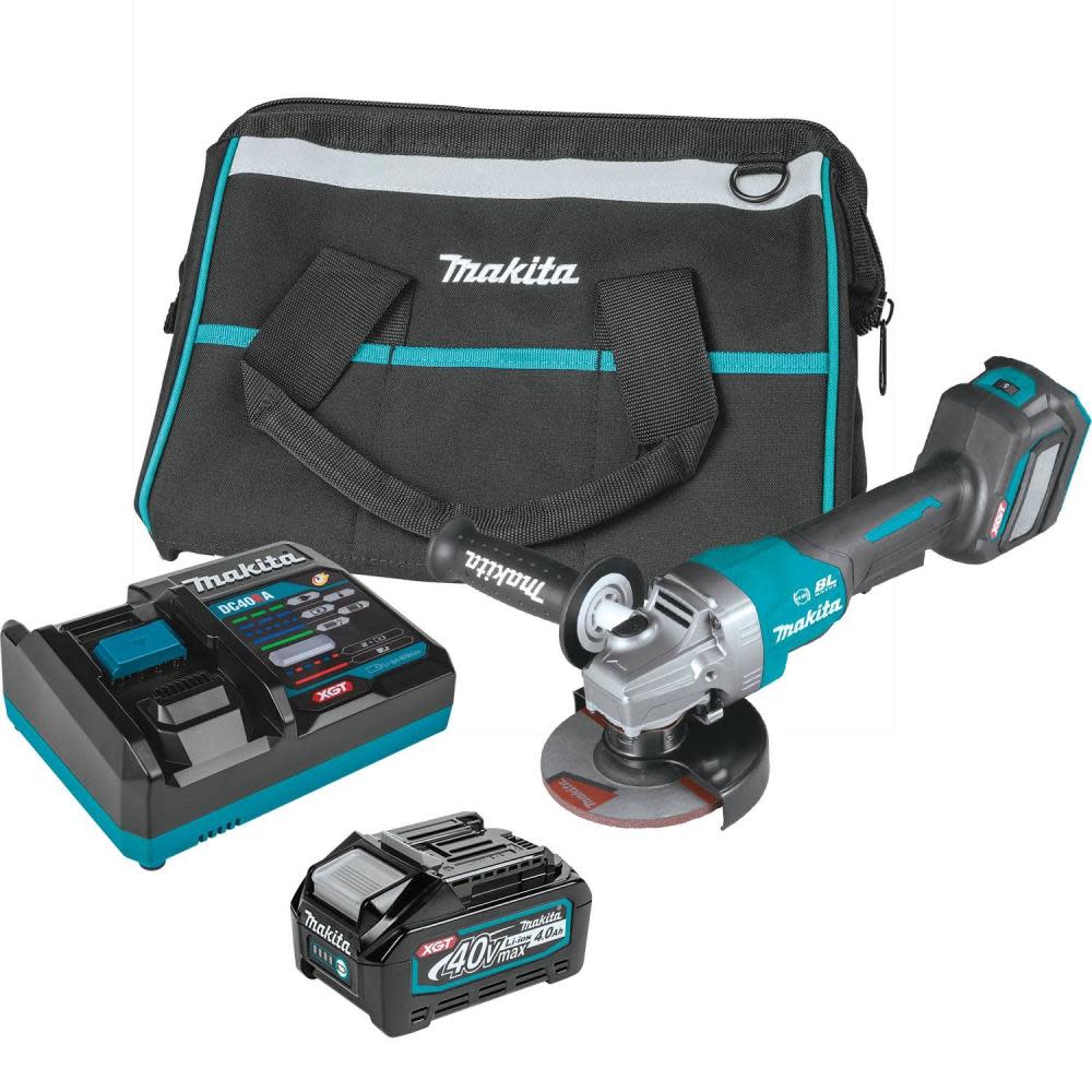 Makita XGT 40V max Paddle Switch Angle Grinder Kit 4 1/2 / 5″ - Flockneti
