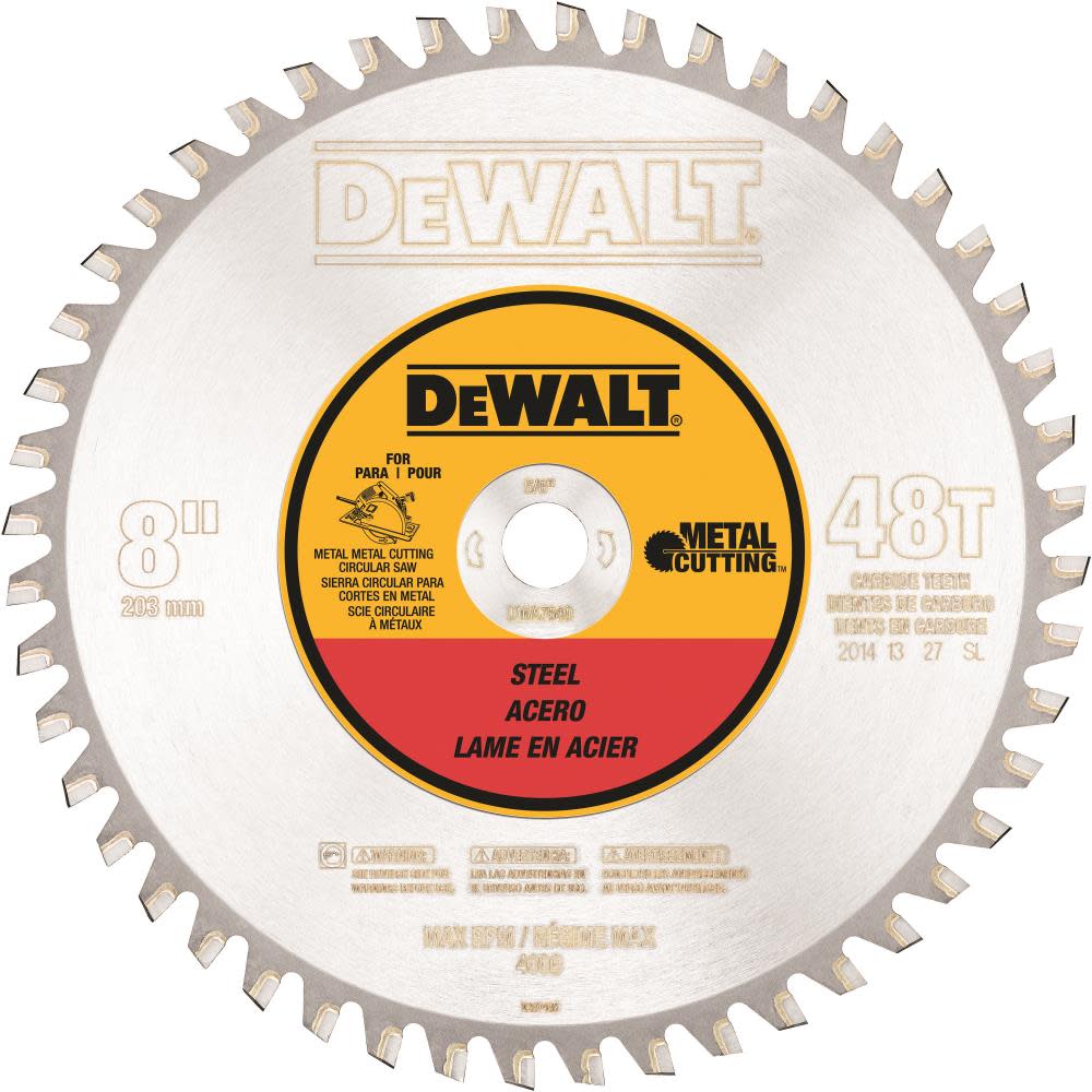 DEWALT 8″ 40T Ferrous Metal Cutting 5/8″ Arbor - Flockneti