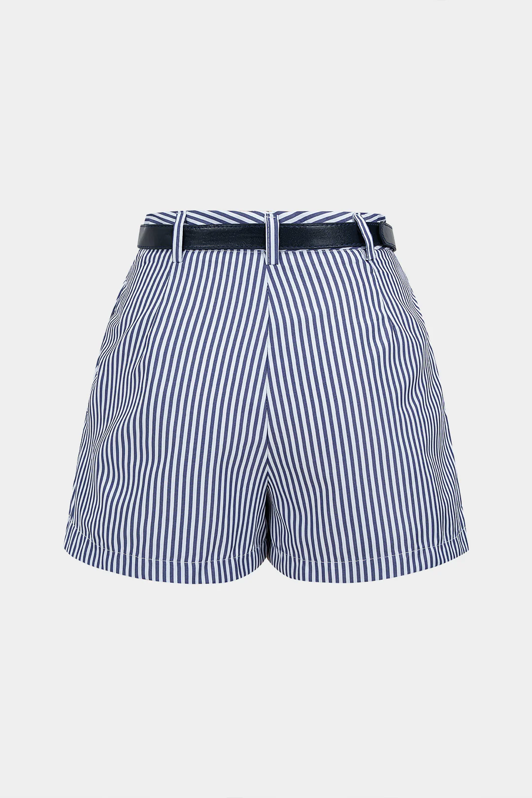 Stripes Print Belted Skort - Flockneti