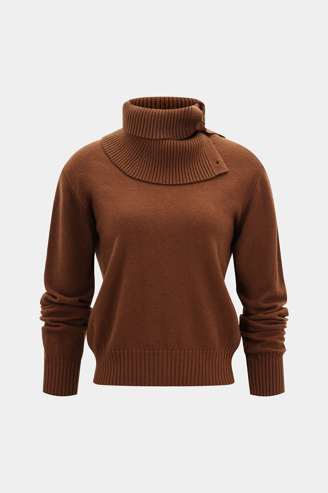 Knit Turtleneck Long-Sleeve Top - Flockneti