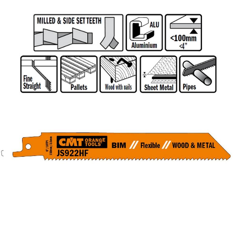 CMT Bi Metal Recip Blade - Flockneti