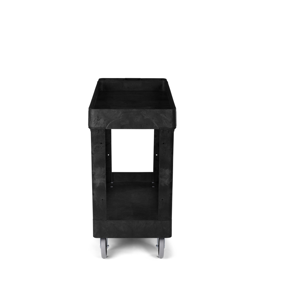 Toter Material Handling Utility Cart with Lipped Top and Straight Handle - Flockneti