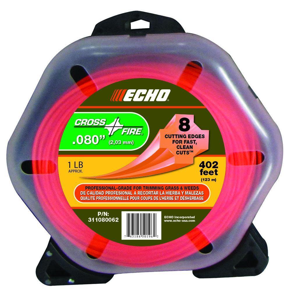 Echo 1 Lb. .080 Cross-Fire Trimmer Line - Flockneti