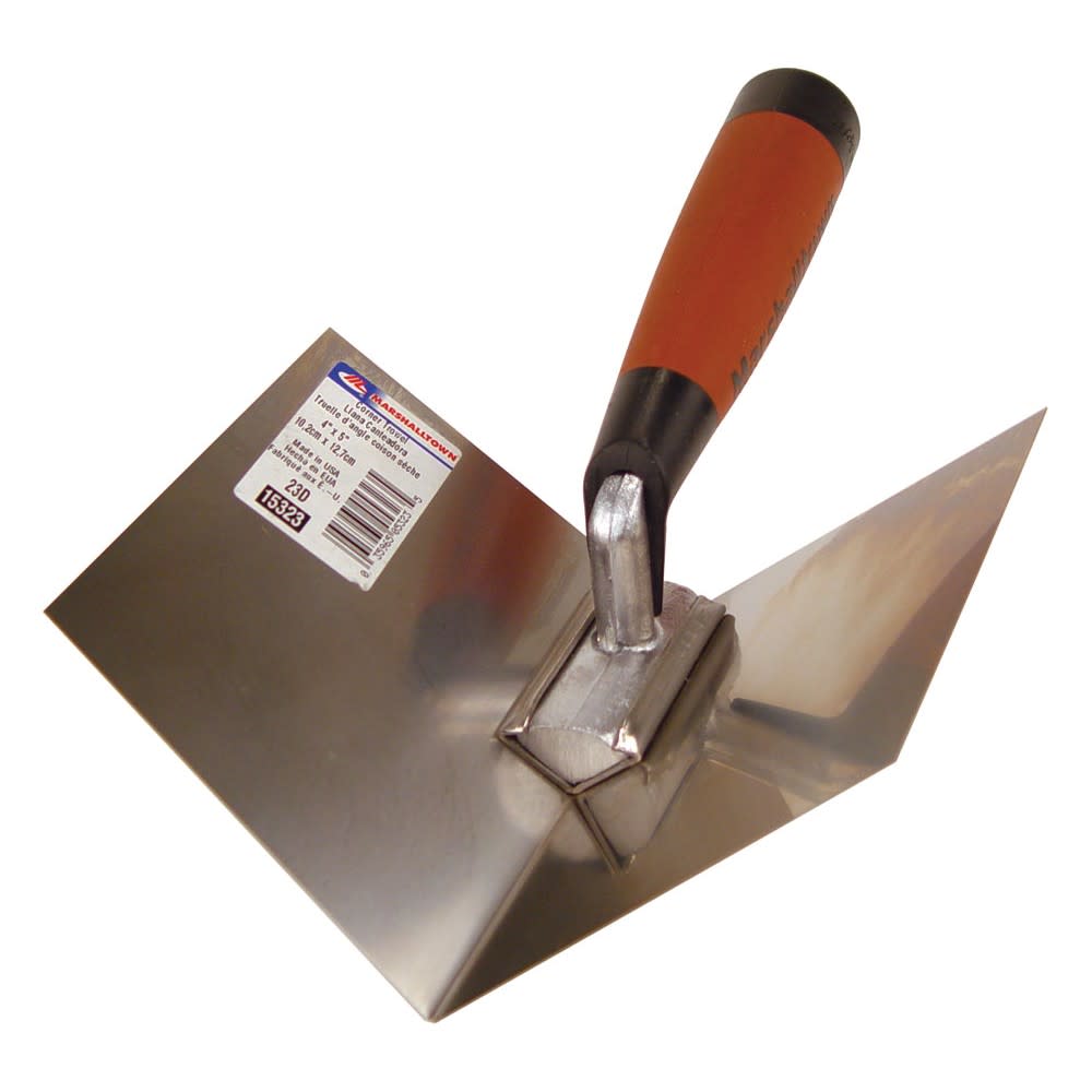 Marshalltown Inside Corner Trowel Flexible Stainless Steel Blade - Flockneti
