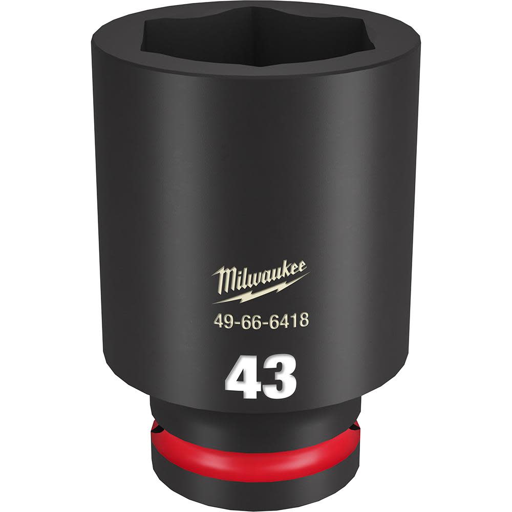 Milwaukee SHOCKWAVE Impact Duty Socket 3/4″ Drive 43MM Deep 6 Point - Flockneti